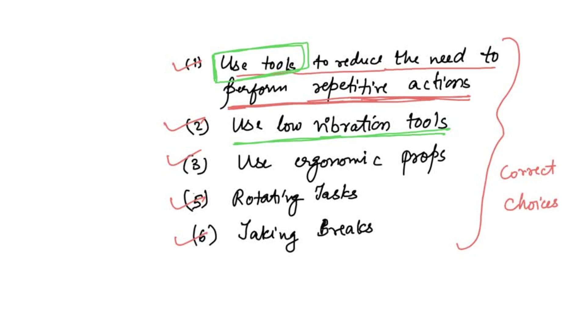 which of the following tactics can reduce the likelihood of injury?